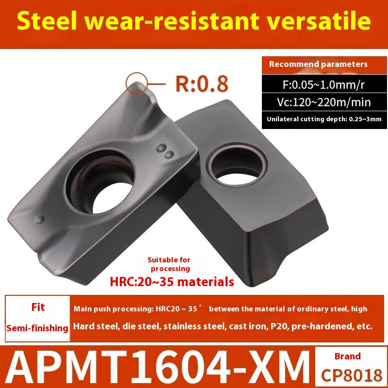 6008 CNC Milling Inserts APMT1135 Milling Blade 1604 Milling Head for Aluminum Alloy R0.8 Coated Rough Milling Machine Tool Pellets Shandong Denso Pricision Tools Co.,Ltd.